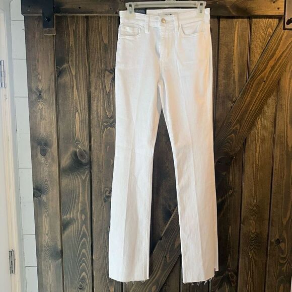 NWT Joe’s High Rise Boot Cut Raw Hem Slit Jeans - Picture 1 of 8
